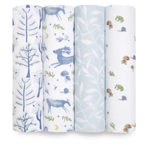 Outdoors Organic Muslin Swaddle Blanket 4pk | aden + anais