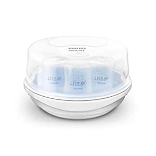 Amazon.com : Philips AVENT Microwave Steam Sterilizer for Baby Bottles, Pacifiers, Cups and More, SCF281/05 : Baby Bottle Sterilizers : Baby
