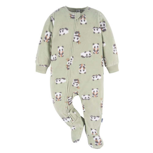Baby & Toddler Neutral Pandas Footed Fleece Pajamas – Gerber Childrenswear