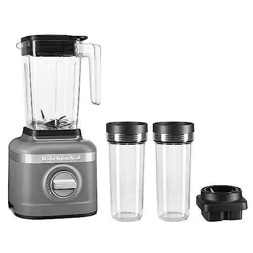 KitchenAid K150 3 Speed Ice Crushing Blender with 2 Personal Blender Jars - KSB1332Y - Matte Charcoal Grey