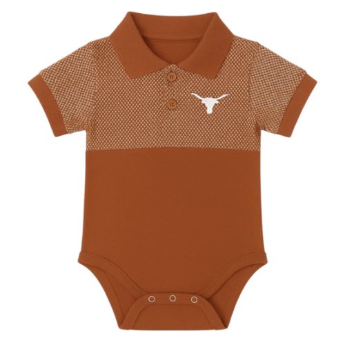 Infant Texas Longhorns Honeycomb Polo Creeper | University Co-op