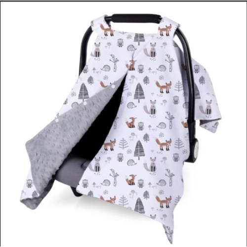 Newborn Carrier Canopy Car Seat Covers for Newborn, Baby Car Seat Cover for Girls Boys, Opening Infant Car Seat Cover, , Windproof Stroller Cover for All Seasons