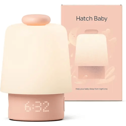 Hatch Baby Sound Machine, Night Light | Sleep Support | Registry Essential, Routine Builder, Time-to-Rise Alarm Clock, White Noise, Nursery Stories, Toddler Kids (Wi-Fi) (Peach)