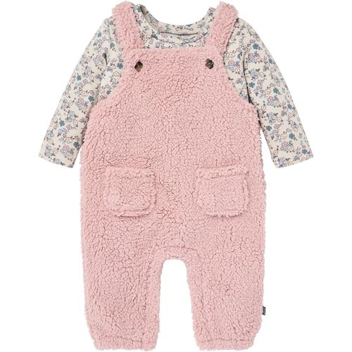 Modern Moments by Gerber unisex-baby 2-piece Microplush Overall Set