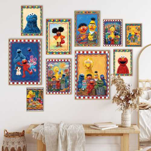 Colourful Kids TV Show Nursery Wall Art Set