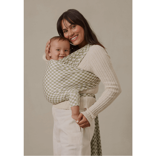 Sage Chequer Nursing Cover – Solly Baby