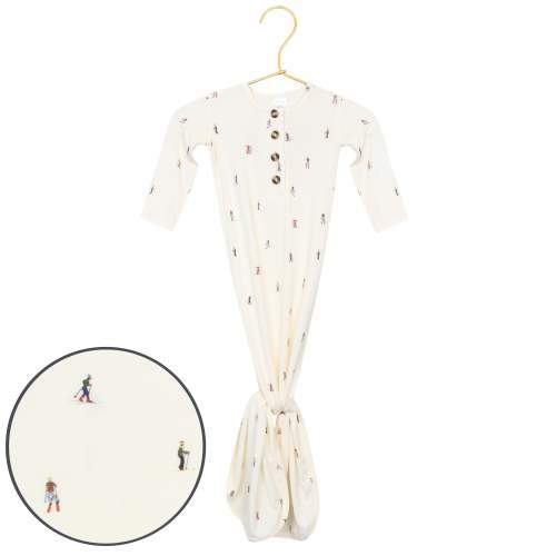 Brighton Knotted Gown: 3-6 months