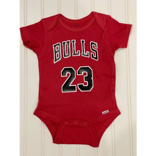Bulls Custom Jersey, Customized Baby Romper