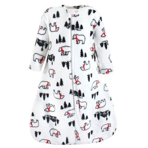 Hudson Baby Infant Plush Sleeping Bag, Sack, Blanket, Long-Sleeve Winter Bears, 0-6 Months