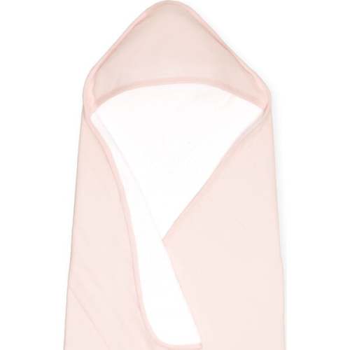 Cotton Muslin & Terry Hooded Infant Towel, Light Pink
