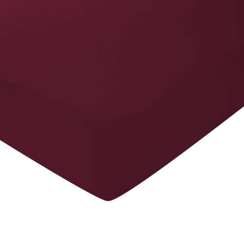 Crib Sheet in Burgundy