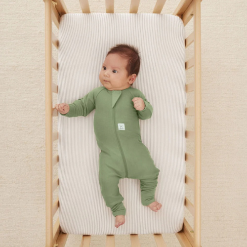 Waterproof Fitted Sheet Midnight Stripe (Bassinet)