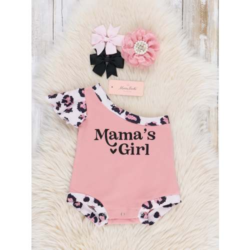 Mauve Leopard Asymmetrical Ruffle Bubble