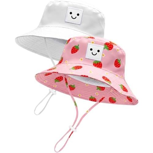 Baby Sun Hat Toddler Bucket Hats UPF 50+ Kids Summer Sun Protection Beach Hat for Boys Girls