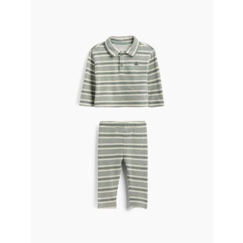 Baby Softspun Waffle Polo Outfit Set