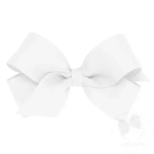 Mini Classic Grosgrain Hair Bow (Plain Wrap)