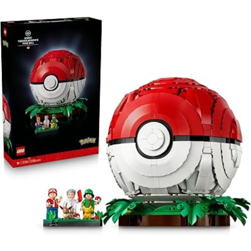 LEGO Pokémon Iconic Trainer Moments Poké Ball - Building Set for Adults, Ages 18+ - Collectible Display Piece with 5 Figures - Gaming Gift for Men & Women - Bedroom or Home Office Decor - 72154