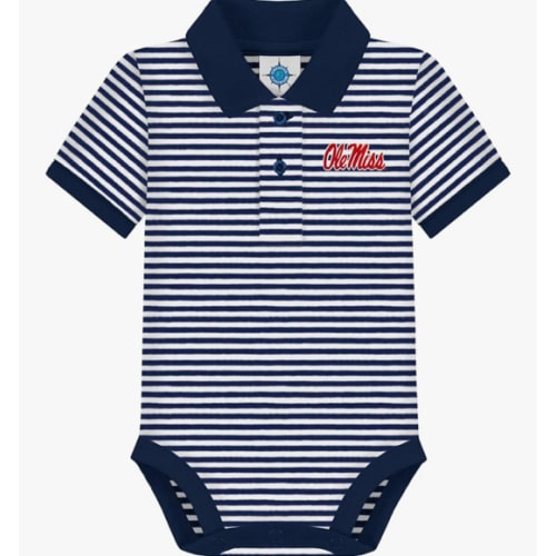 Creative Knitwear Baby Striped Polo Bodysuit