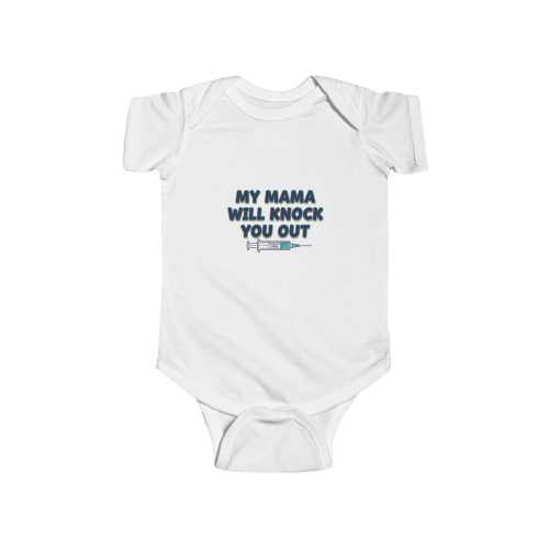 “My Mama Will Knock You Out” onesie