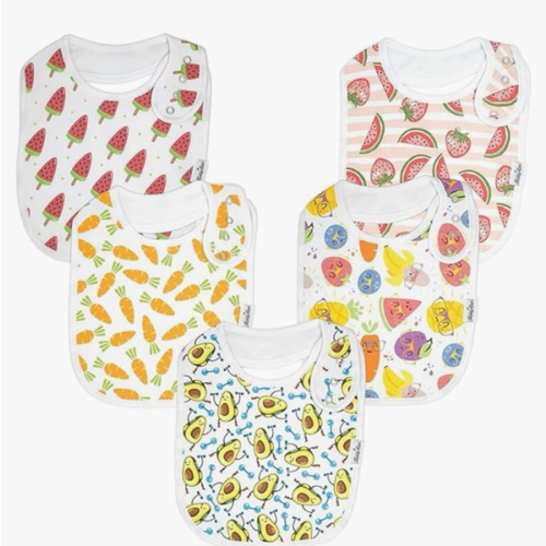 Amazon.com: KiddyStar Organic Cotton Baby Bibs for Boys & Girls – Soft, Absorbent Teething & Drool Bibs - Adjustable Snaps for Toddlers : Baby