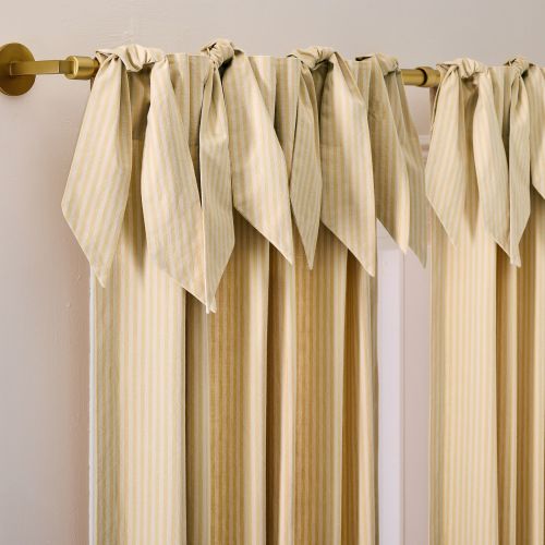 Pierce & Ward Cotton Linen Stripe Curtain