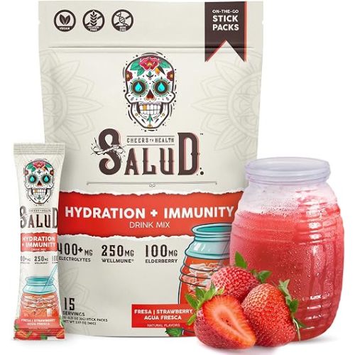 Salud 2-in-1 Hydration + Immunity Drink Mix, Strawberry
