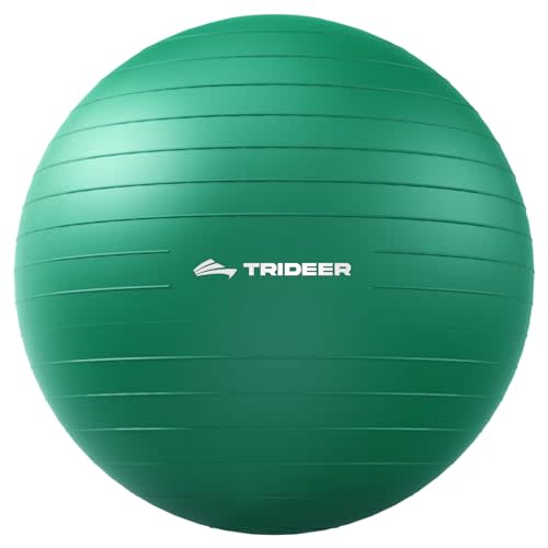 Trideer Exercise Ball for Physical Therapy & Workout - Swiss Ball for Core Strength & Balance