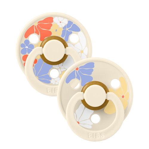 STUDIO Colour Pacifiers 2 Pack Morning Bloom - Ivory Mix