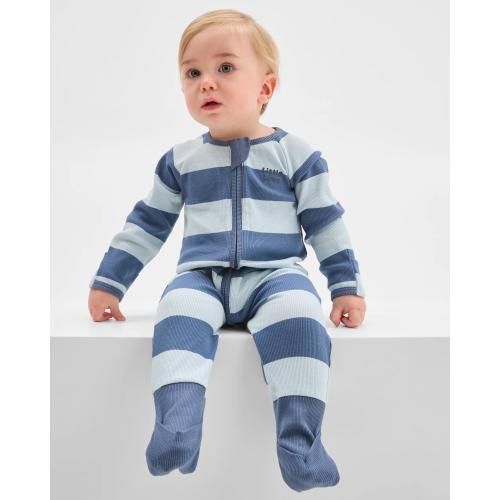 Target Baby Baby Organic Cotton Rib Zip Footless Coverall - Kmart
