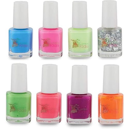 Karma Kids Nail Polish Box Set Natural Safe Nail Polish for Little Girls - Vegan, and Cruelty Free – Quick Dry, Kids Friendly