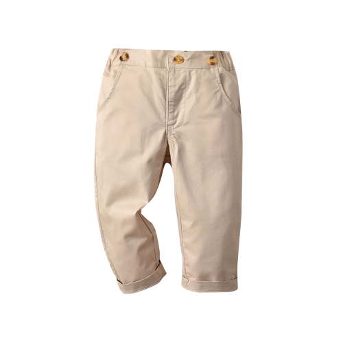 DeHolifer Toddler Kids Boy Cute Solid Color Stripe Casual School Suit Pants Long Comfy Trousers with Pocket,6 Months