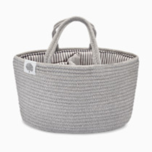 Parker Baby Co. Rope Diaper Caddy - Gray