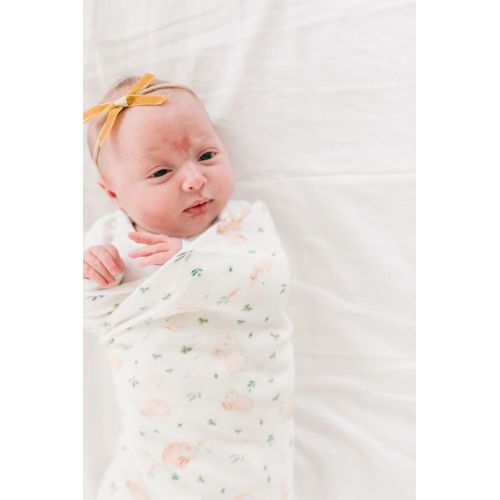 Muslin Swaddle - Bunny Meadow – Loulou Lollipop