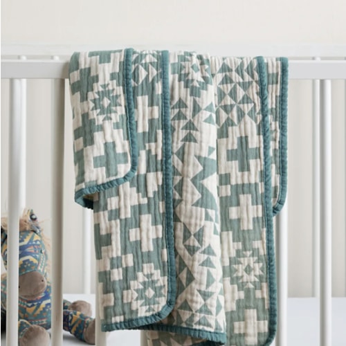 BLUE RIDGE ORGANIC COTTON BABY BLANKET