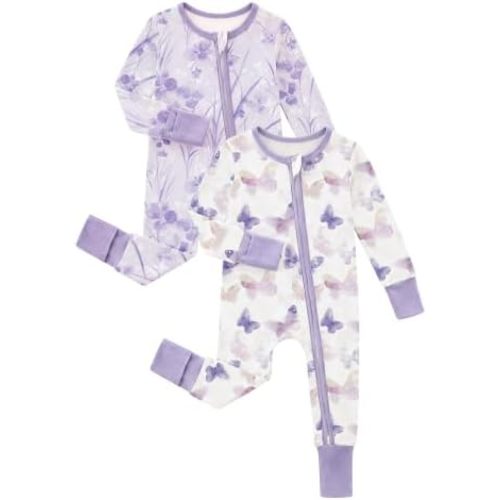 Yoofoss Viscose Bamboo Sleepers for Baby Boy & Girl, 2-Way Zipper Pajamas