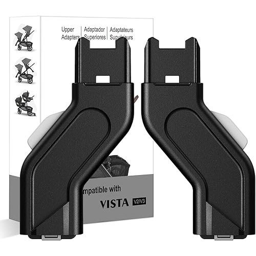 Upper Adapter Accessories Compatible with UPPAbaby Vista, Vista V2, Vista V3 Strollers/Bassinet, Toddler Sea, Infant Car Seats(Aria, Mesa V2, Mesa Max)