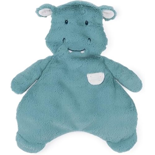 GUND Baby Oh So Snuggly Hippo Lovey, Premium Soft Plush Blanket for Babies and Newborns, Teal