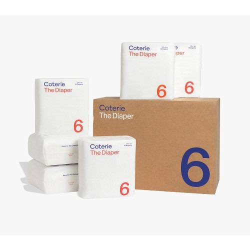 Coterie Ultra-Soft Diapers, 6-Pack