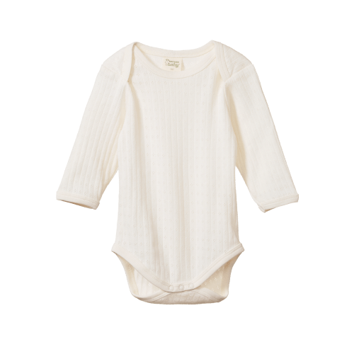 Pointelle Long Sleeve Bodysuit