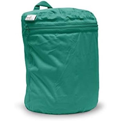 Kanga Care Wet Bag MINI Seam Sealed Waterproof 3D Dimensional for Baby Cloth Diapers, Travel, Beach, Pool, Gym, Swim | Peacock