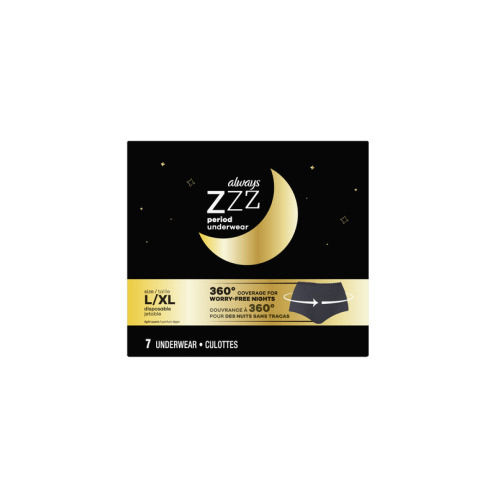 Always ZZZ Overnight Disposable Period Underwear Size L