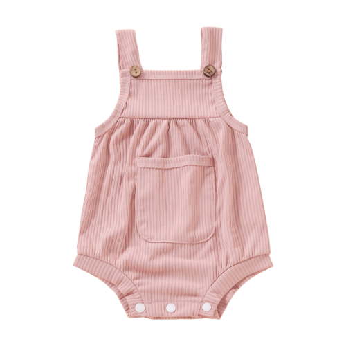 Zanarzt Baby Romper Baby Girl Floral Romper Kids Spaghetti Strap One Piece Jumpsuit Shorts Toddler Summer Overall Clothes Pink,9-12 Months