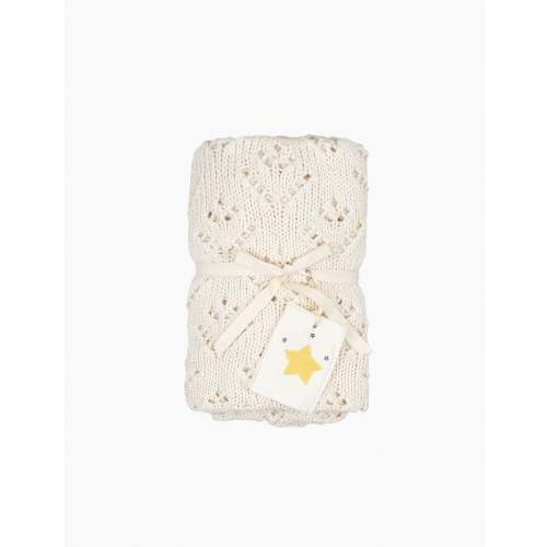 Knitted Blanket in Natural