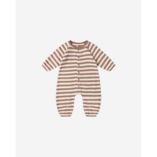 Waffle Long Sleeve Jumpsuit || Harvest Stripe – Quincy Mae