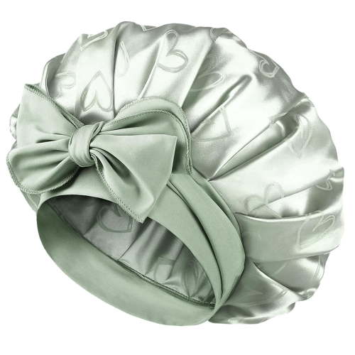 YANIBEST Adjustable Satin Bonnet for Sleeping, Double Layer Silk Bonnet with Tie Band for Women, Sleep Cap Reduce Friction Prevent Frizz Curly Natural Hair