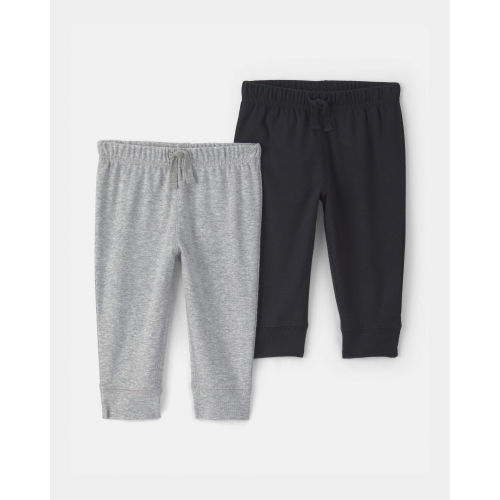 Baby 2-Pack Pants - Grey/Black