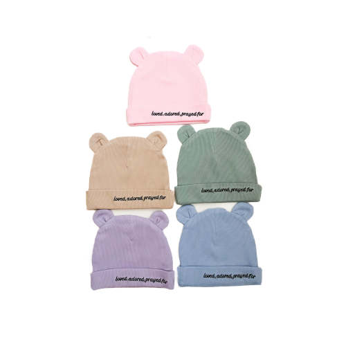Loved, Adored, Prayed For Bear Beanie – AmorClothingCo.