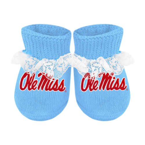 Ole Miss Rebels Lace Booties | College Baby