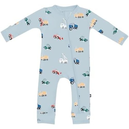 KYTE BABY Unisex Rayon Made From Bamboo Zippered Rompers 0-24 Months