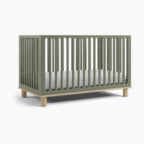 Storkcraft Sicily Deluxe 3-in-1 Convertible Crib - Olive With Driftwood
